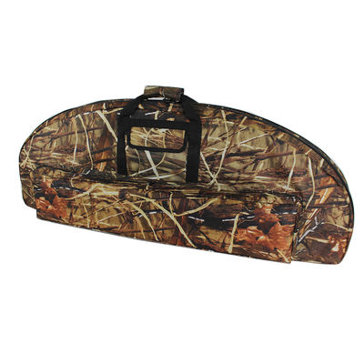 OEM 46 Inch Camo Double Compound Bow Case With Shoulder Strap And Arrow Pocket For Hunting