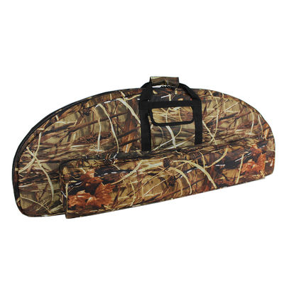 OEM 46 Inch Camo Double Compound Bow Case With Shoulder Strap And Arrow Pocket For Hunting