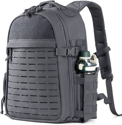 Durable Waterproof Bug Out Backpack 600D Polyester Hiking Rucksack With Bottle