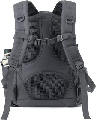 Durable Waterproof Bug Out Backpack 600D Polyester Hiking Rucksack With Bottle