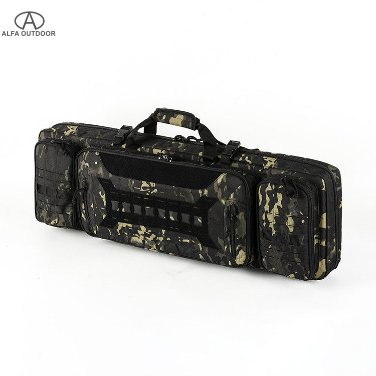 Alfa Camo Tactical Rifle Gun Bag With Backpack Strap For Outdoor Use